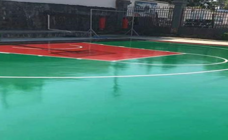 周口篮球场翻新地面